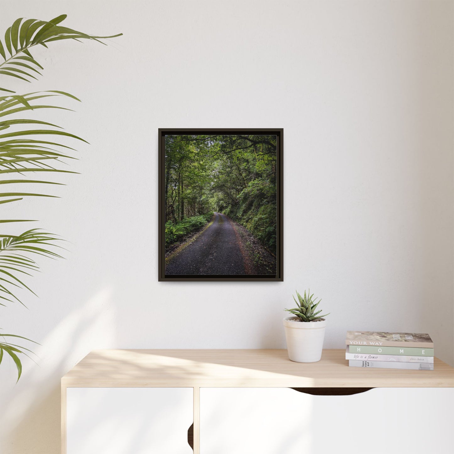 Glanageenty Forest Trail Matte Canvas, Framed (Multi-color)