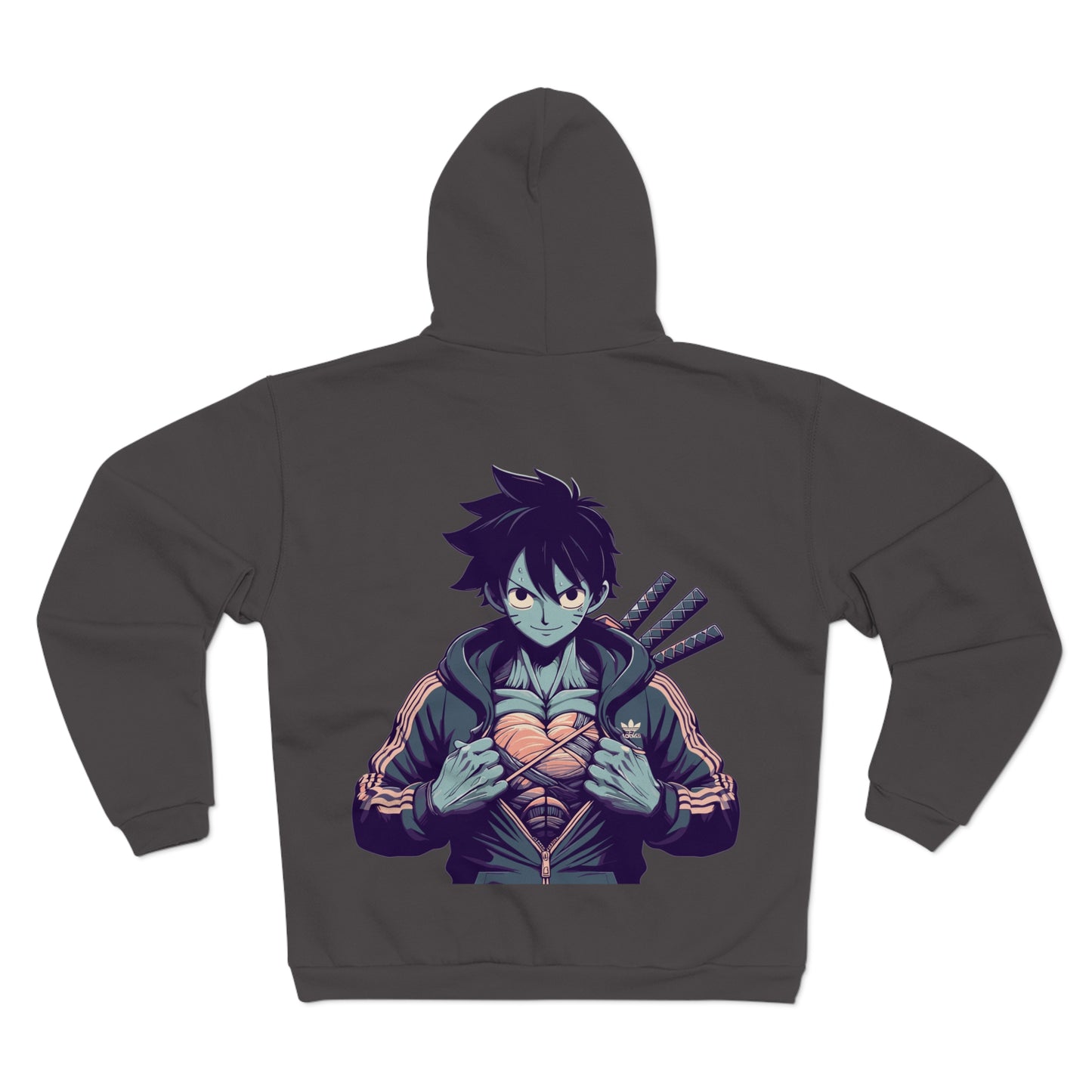 Warrior With Swords Unisex Hooded Zip Sweatshirt