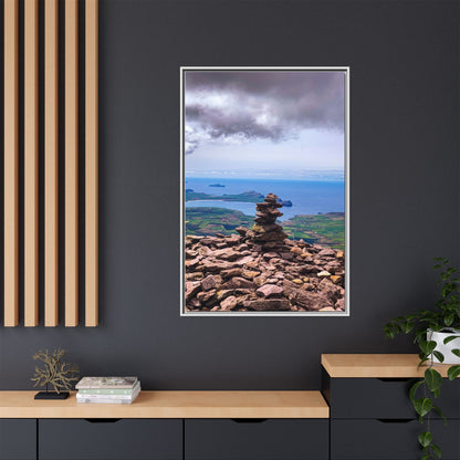 Mount Brandon Top Matte Canvas, Framed (Multi-color)