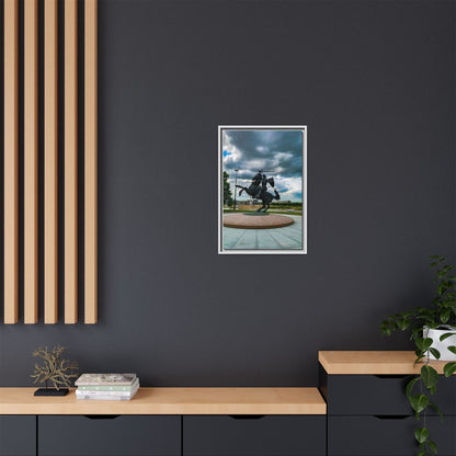 Kaunas Matte Canvas, Framed (Multi-color)