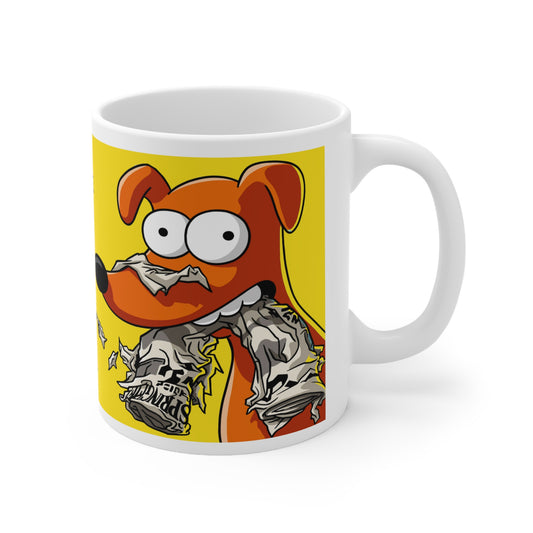 Whimsical Dog-Themed Ceramic Coffee Cups - 11oz & 15oz - Perfect Gift for Pet Lovers!