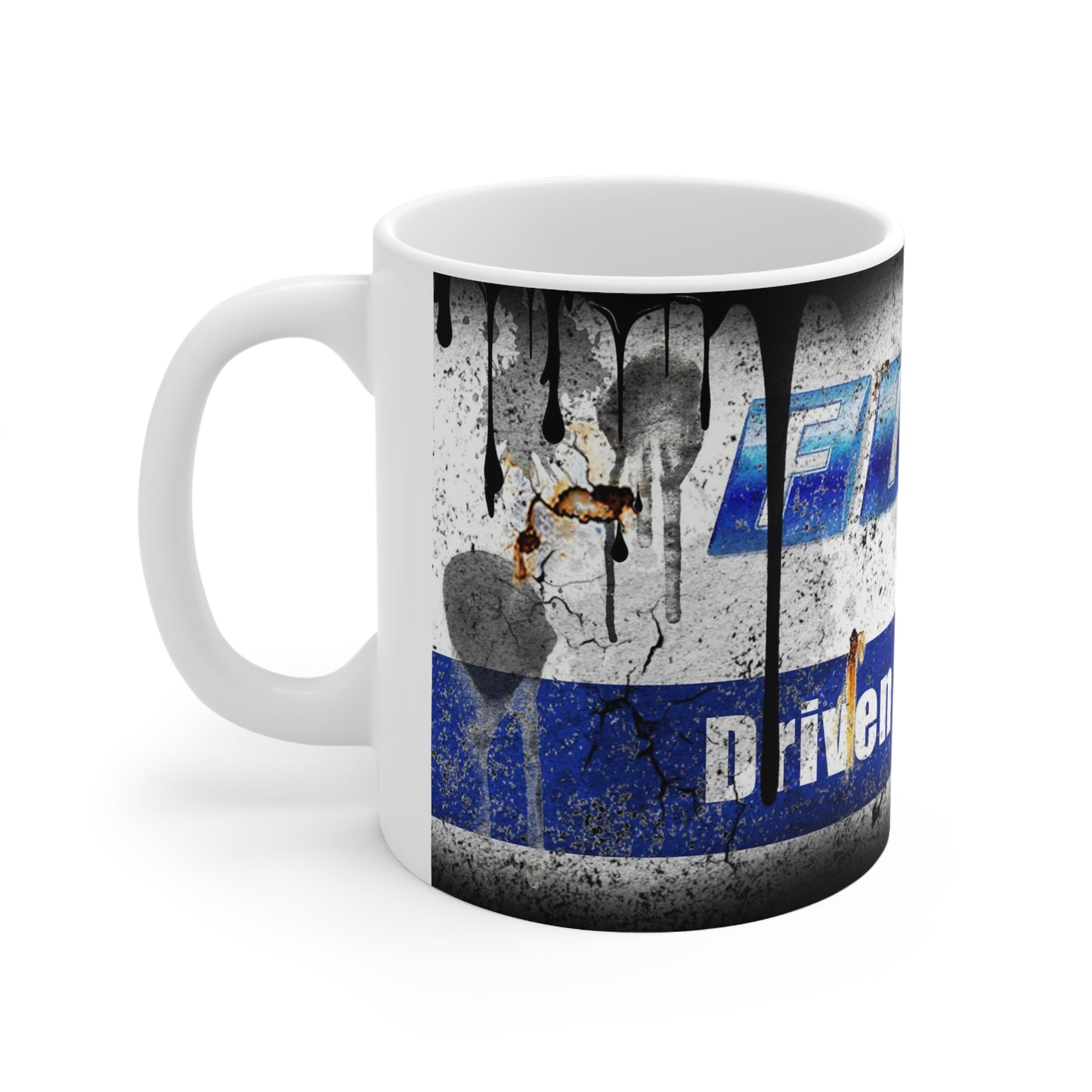Urban Grunge Ceramic Coffee Cups - 11oz & 15oz - Driven By Passion Design