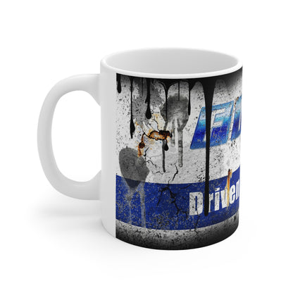 Urban Grunge Ceramic Coffee Cups - 11oz & 15oz - Driven By Passion Design