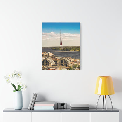 Riga TV Tower Matte Canvas, Stretched, 1.25"