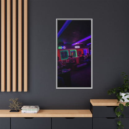 Mermaids Night Club Matte Canvas, Framed (Multi-color)
