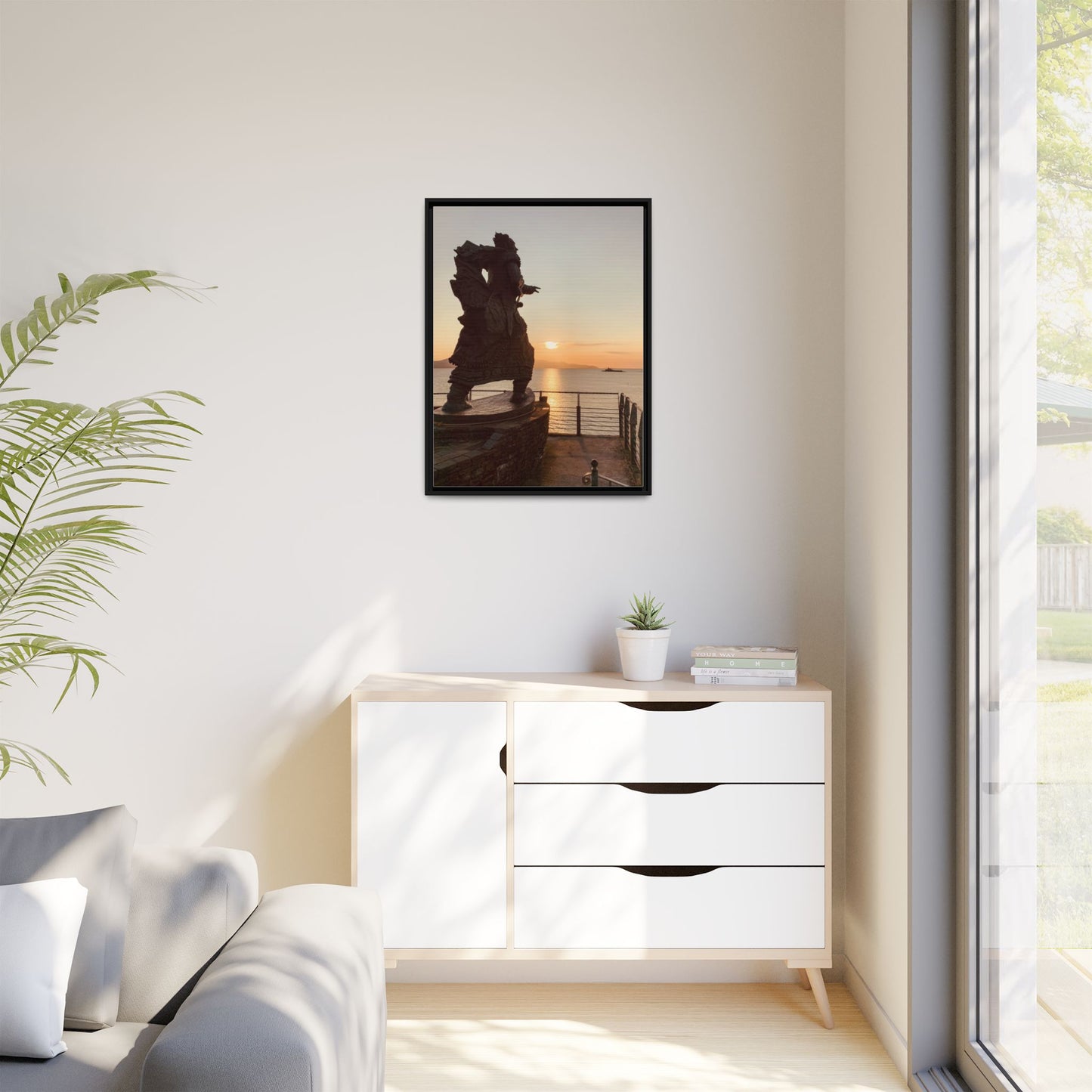Fenit Matte Canvas, Framed (Multi-color)