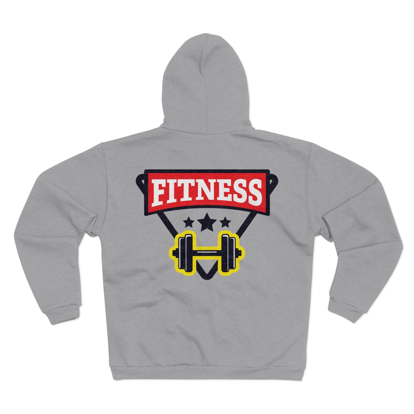 Fitness Motivation Unisex Hooded Zip Sweatshirt - Ideal for Workout Enthusiasts