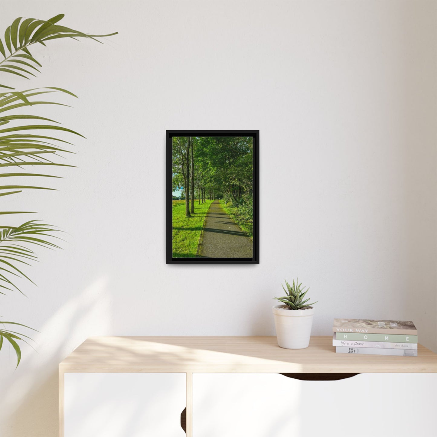 Listowel Town Park Matte Canvas, Framed (Multi-color)
