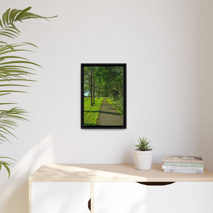 Listowel Town Park Matte Canvas, Framed (Multi-color)
