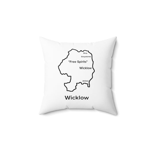 Wicklow Spun Polyester Square Pillow White Edition 2 Sizes