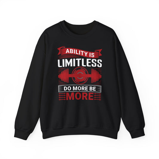Limitless Ability Unisex Heavy Blend™ Crewneck Sweatshirt - Motivational Fitness Sweatshirt