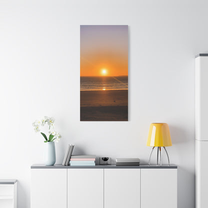 Sunset in ocean Matte Canvas, Stretched, 1.25"