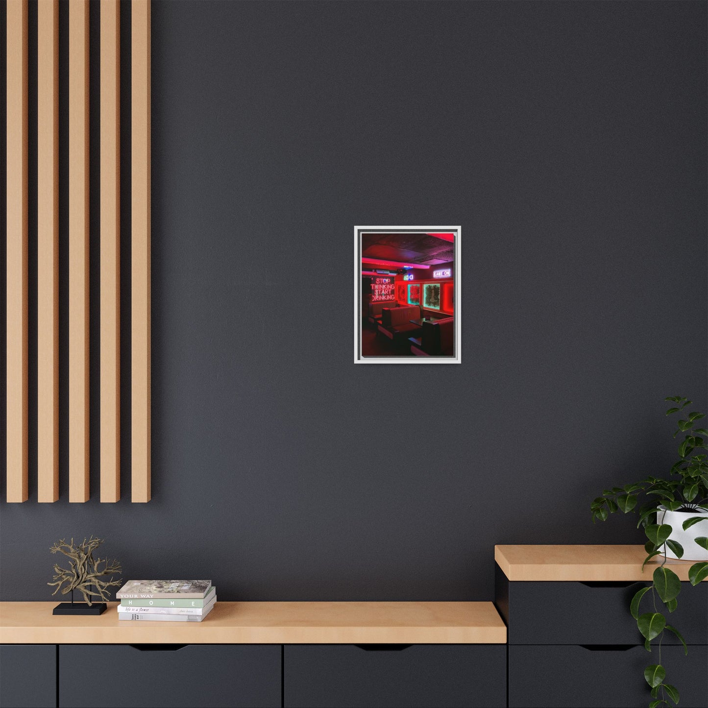 The Mermaids Night Club Matte Canvas, Framed (Multi-color)
