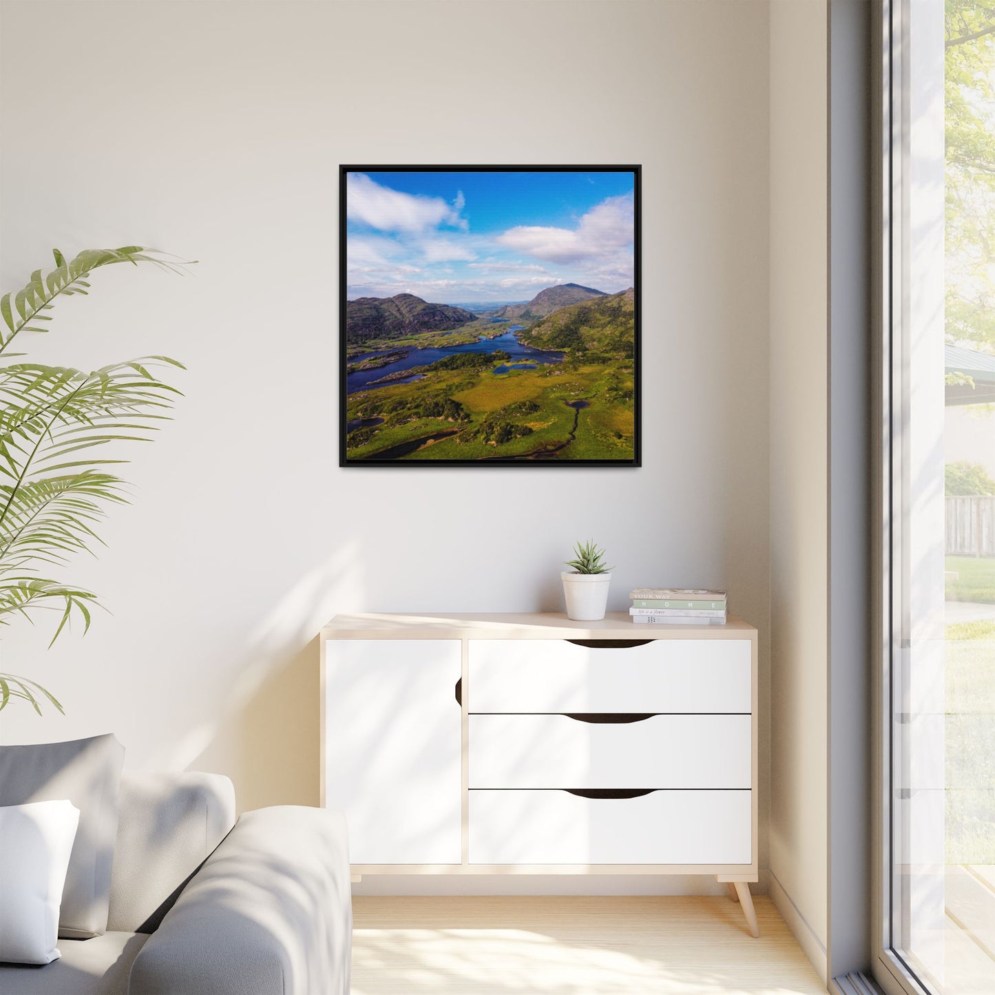 Ladies View Killarney Matte Canvas, Framed (Multi-color)
