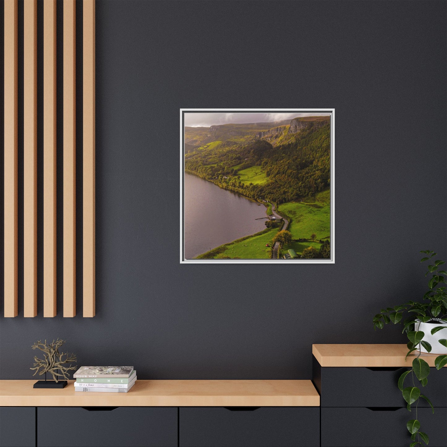 South in Aghadh an Aird or The Devil's Cheney Matte Canvas, Framed (Multi-color)
