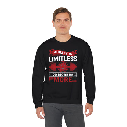 Limitless Ability Unisex Heavy Blend™ Crewneck Sweatshirt - Motivational Fitness Sweatshirt
