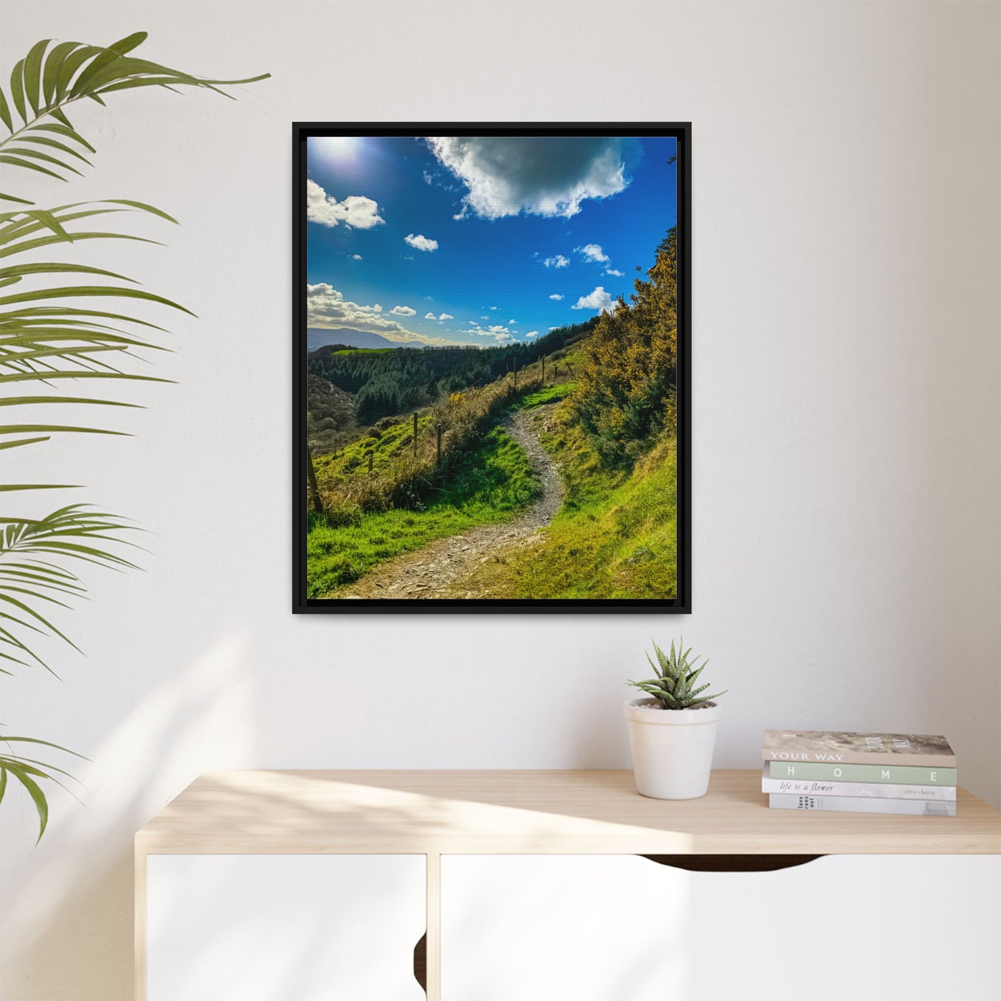 Glanageenty Forest Trail  Matte Canvas, Framed (Multi-color)