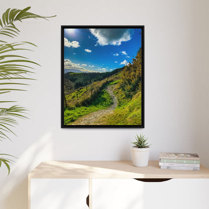 Glanageenty Forest Trail  Matte Canvas, Framed (Multi-color)