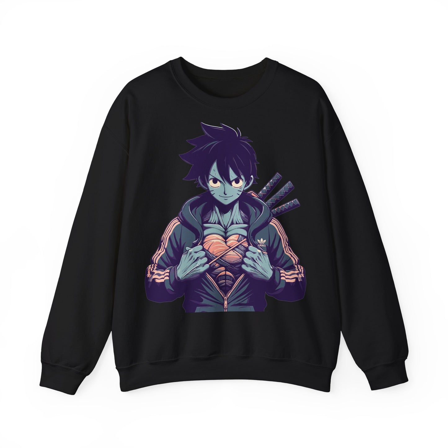 Anime-Inspired Unisex Crewneck Sweatshirt - Streetwear Vibe