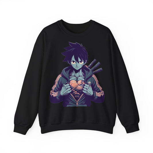 Anime-Inspired Unisex Crewneck Sweatshirt - Streetwear Vibe