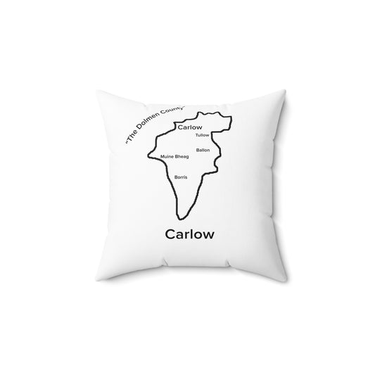 Carlow Spun Polyester Square Pillow White Edition 2 Sizes