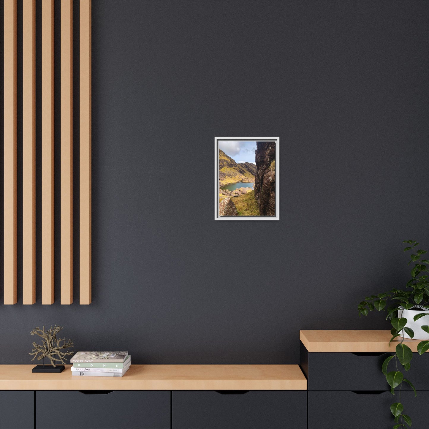 Mount Brandon Valley Matte Canvas, Framed (Multi-color)