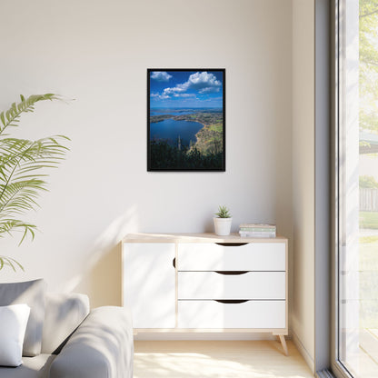 Kuckross Lake Matte Canvas, Framed (Multi-color)