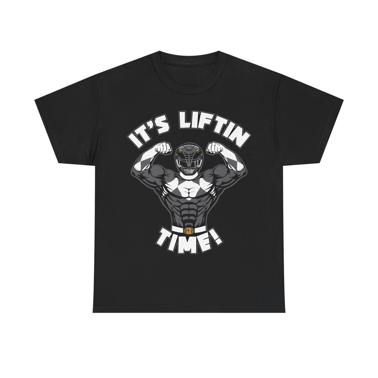 It's Liftin' Time Unisex Heavy Cotton Tee - Motivational Gym Shirt for Fitness Enthusiasts Black