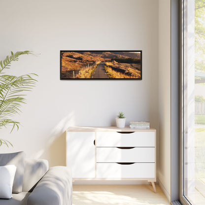 Sunset Road Matte Canvas, Framed (Multi-color)