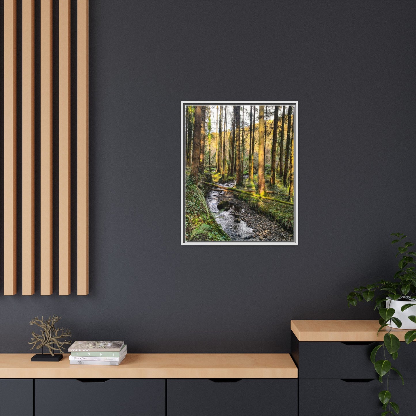 Glanageenty Forest Trail 2 Matte Canvas, Framed (Multi-color)