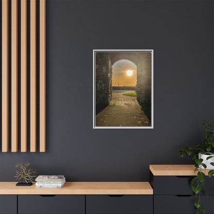 Pillars Matte Canvas, Framed (Multi-color)