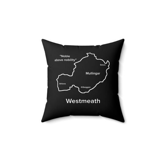 Westmeath Spun Polyester Square Pillow Black Edition 2 Sizes