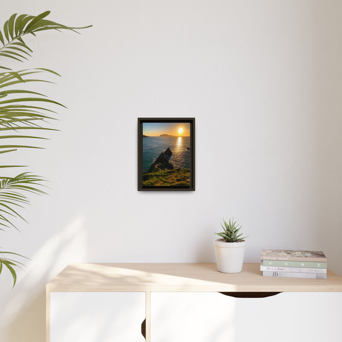 Dunquin Pier Matte Canvas, Framed (Multi-color)