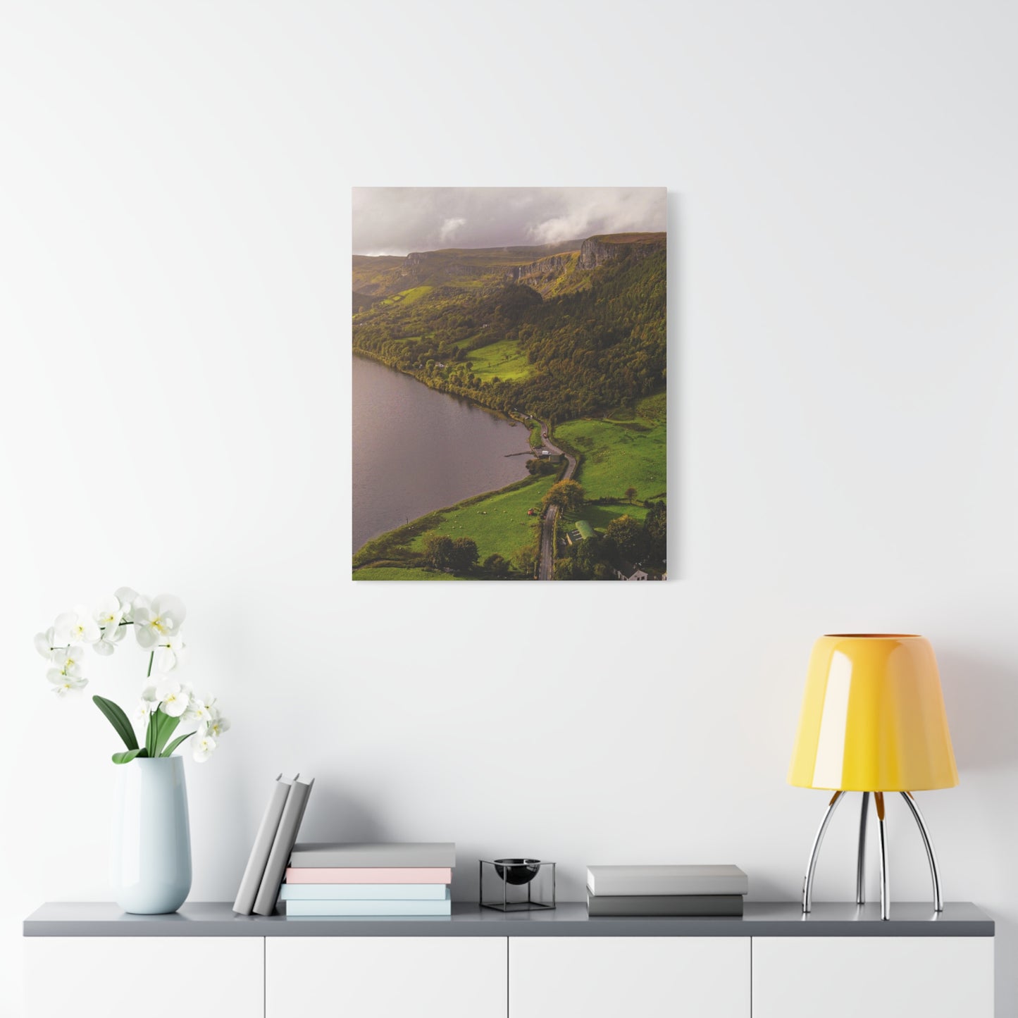 Sruth in Aghadh an Aird or The devil's Chimney Matte Canvas, Stretched, 1.25"