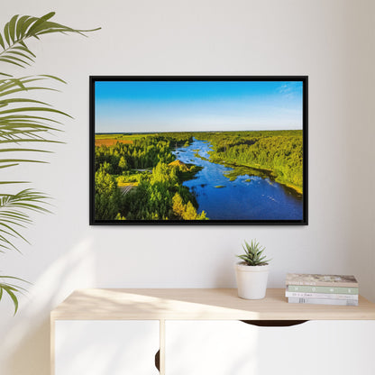 Zagares Lake Matte Canvas, Framed (Multi-color)