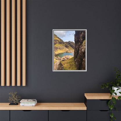 Mount Brandon Valley Matte Canvas, Framed (Multi-color)