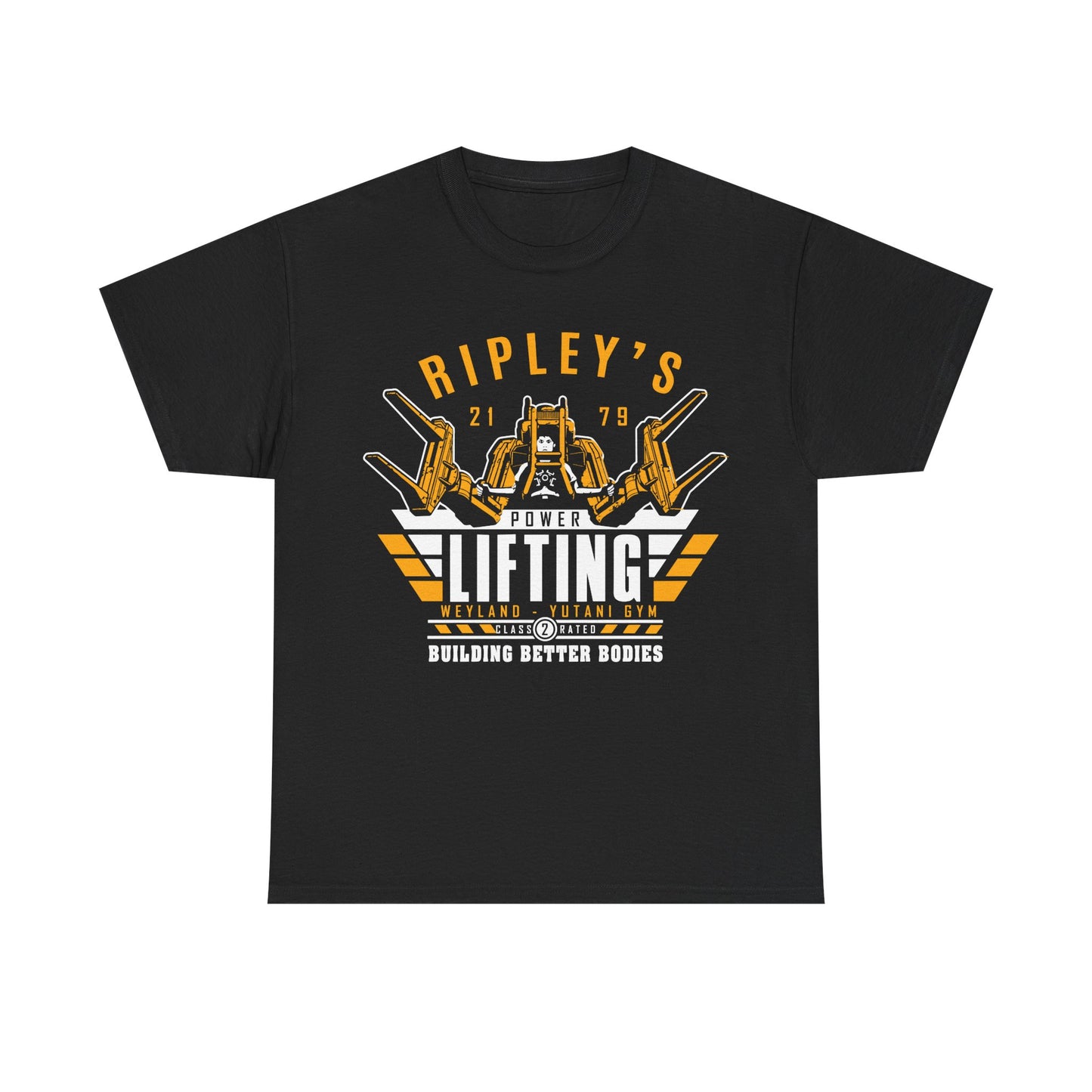 Ripley’s Power Lifting T-Shirt - Unisex Heavy Cotton Tee for Fitness Enthusiasts Black