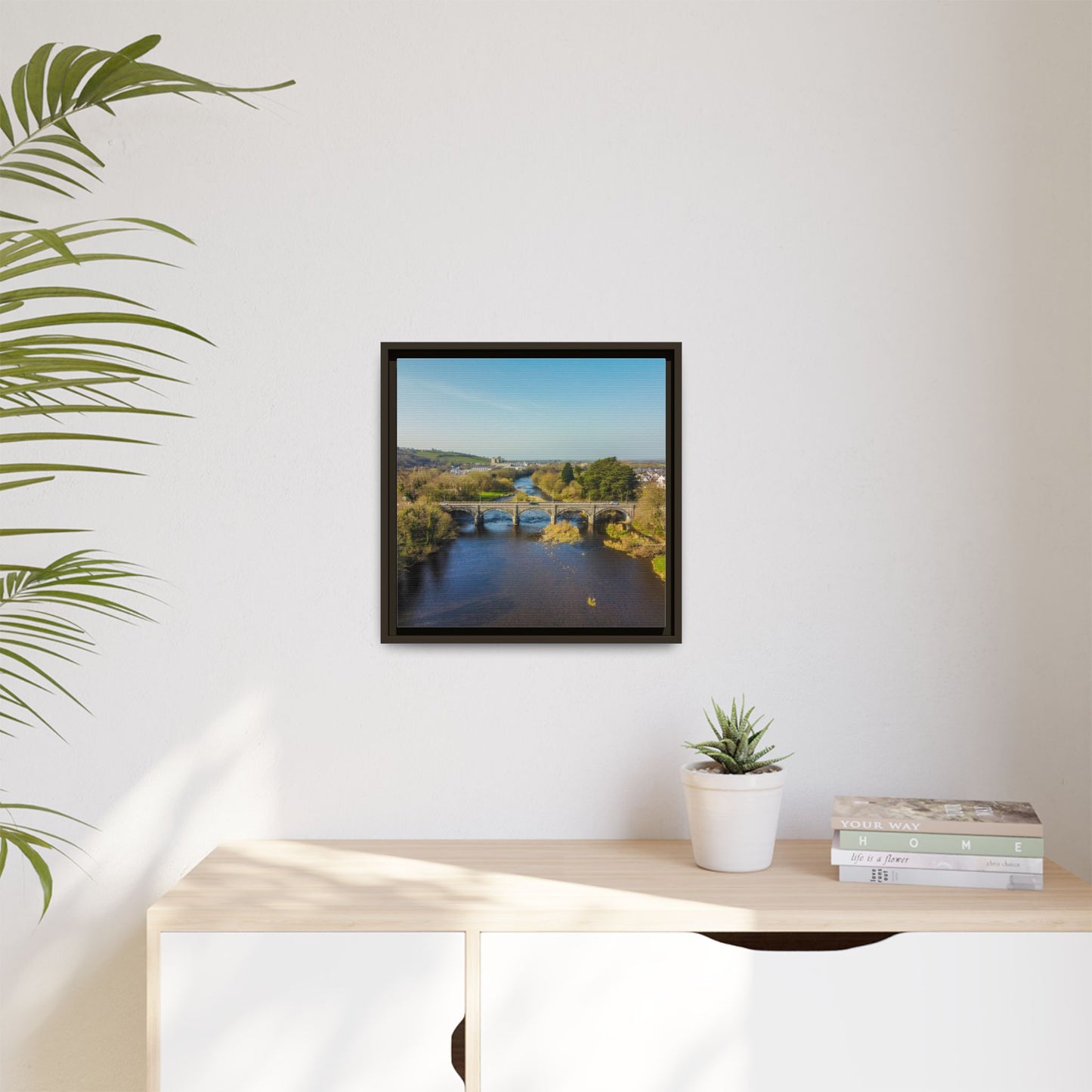 Listowel Bridge Matte Canvas, Framed (Multi-color)