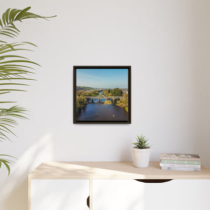 Listowel Bridge Matte Canvas, Framed (Multi-color)