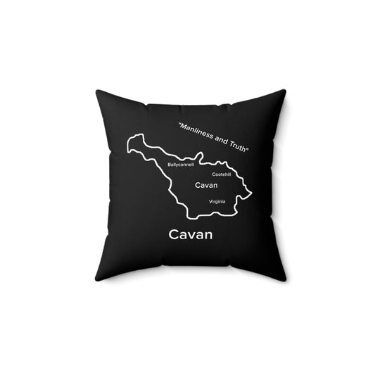 Cavan Spun Polyester Square Pillow Black Edition 4 Sizes