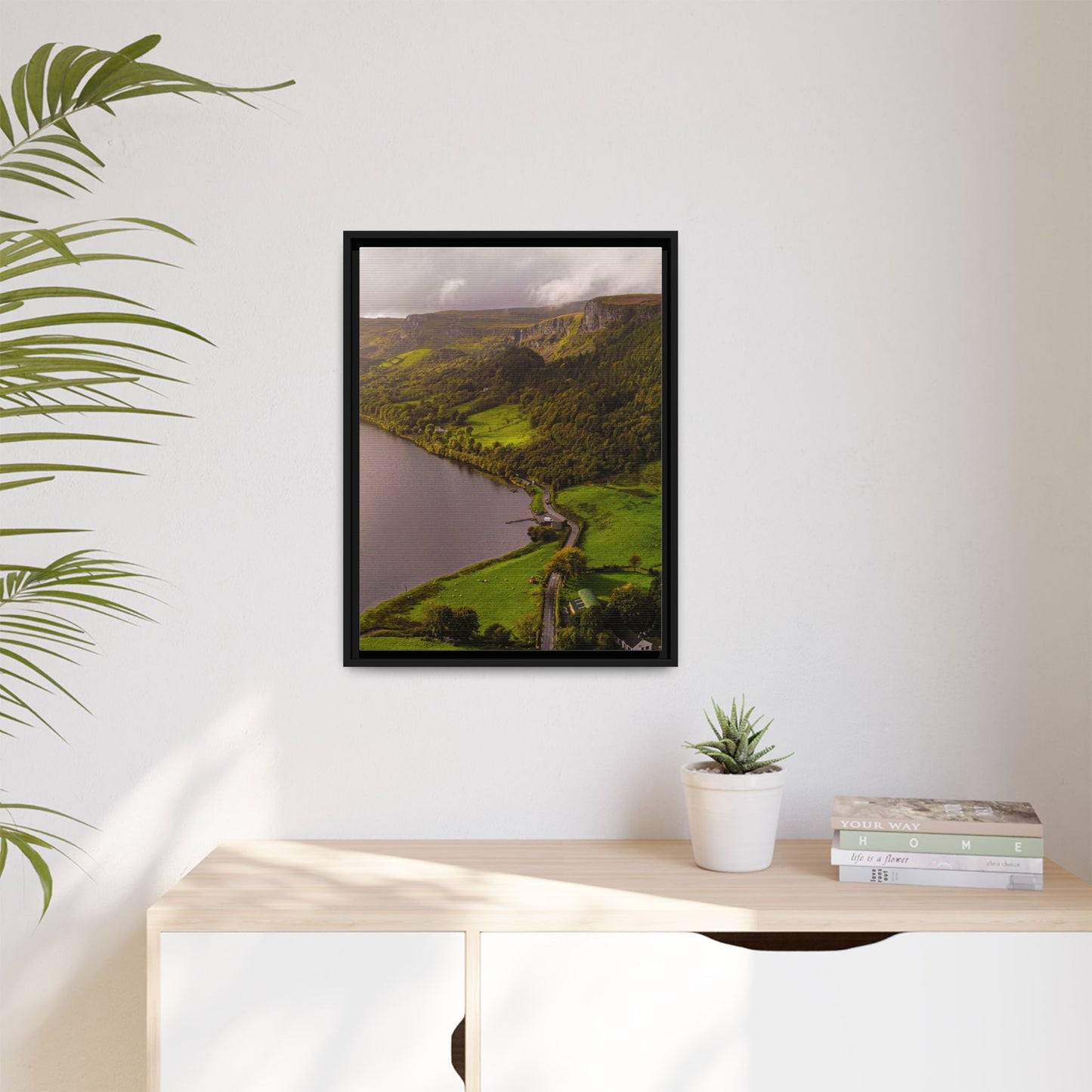 South in Aghadh an Aird or The Devil's Cheney Matte Canvas, Framed (Multi-color)