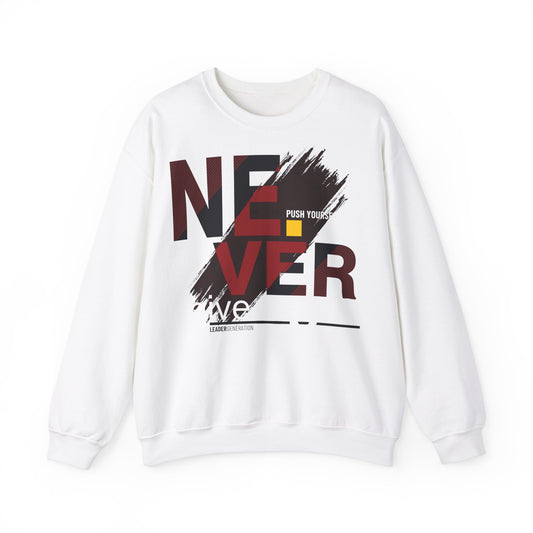 Motivational Never Give Up Crewneck Sweatshirt - Unisex Heavy Blend™