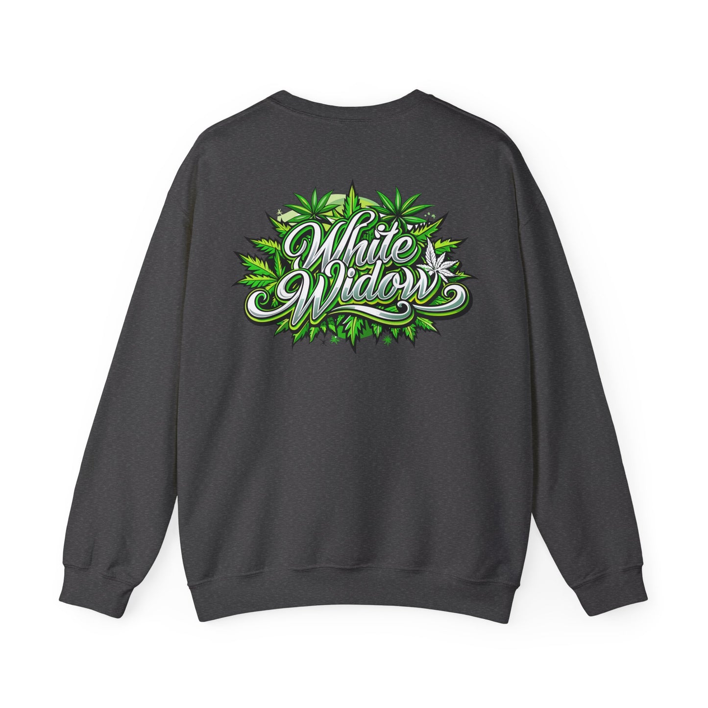 White Widow Graphic  — Cannabis Leaf Logo Sweatshirt