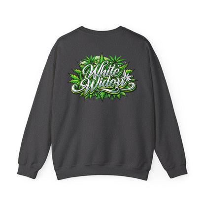 White Widow Graphic  — Cannabis Leaf Logo Sweatshirt