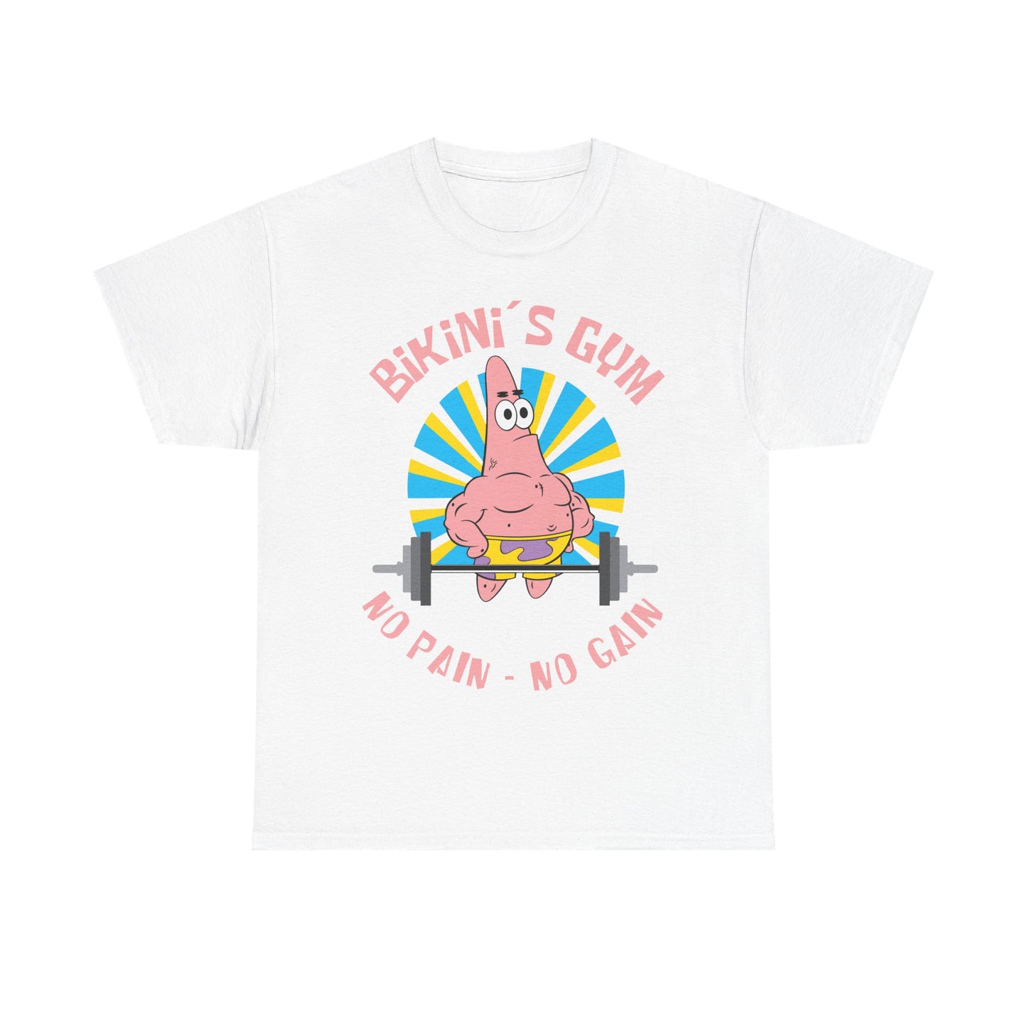 Bikini Bottom Gym Patrick Unisex Heavy Cotton Tee