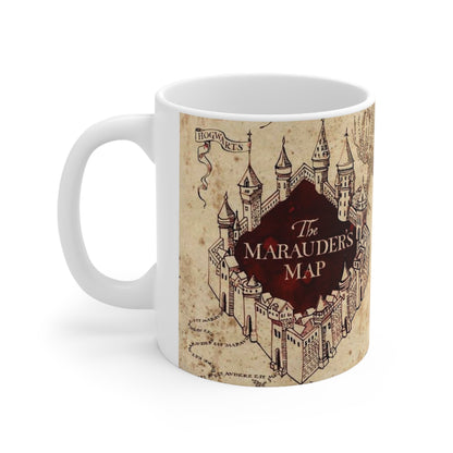 The Marauder's Map Ceramic Coffee Cups - Harry Potter Themed Mugs, 11oz & 15oz