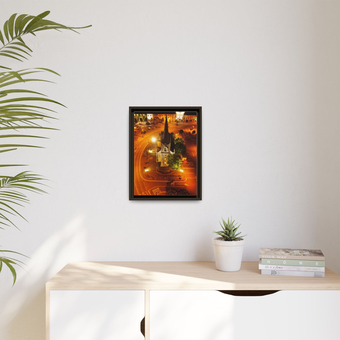 Listowel Church Matte Canvas, Framed (Multi-color)