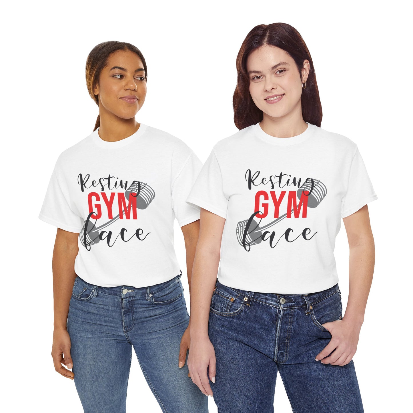 Resting Gym Face Unisex Heavy Cotton Tee - Lift with Humor