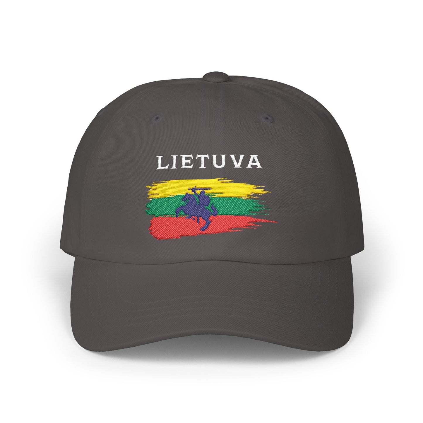 Lietuva Classic Dad Cap Black - Stylish Embroidered Hat for Heritage Pride