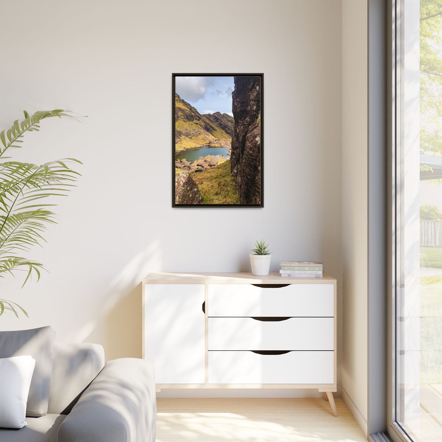 Mount Brandon Valley Matte Canvas, Framed (Multi-color)